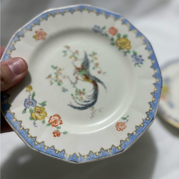 Vintage Floral Porcelain Dessert Plates - Set of 11 - Picture 5 of 6